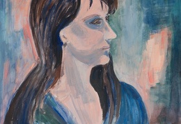 Lady in Blue, 2008 Acryl